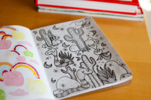 Interior Page of the Sketchbook Project 2017 Submission