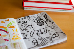 Interior Page of the Sketchbook Project 2017 Submission